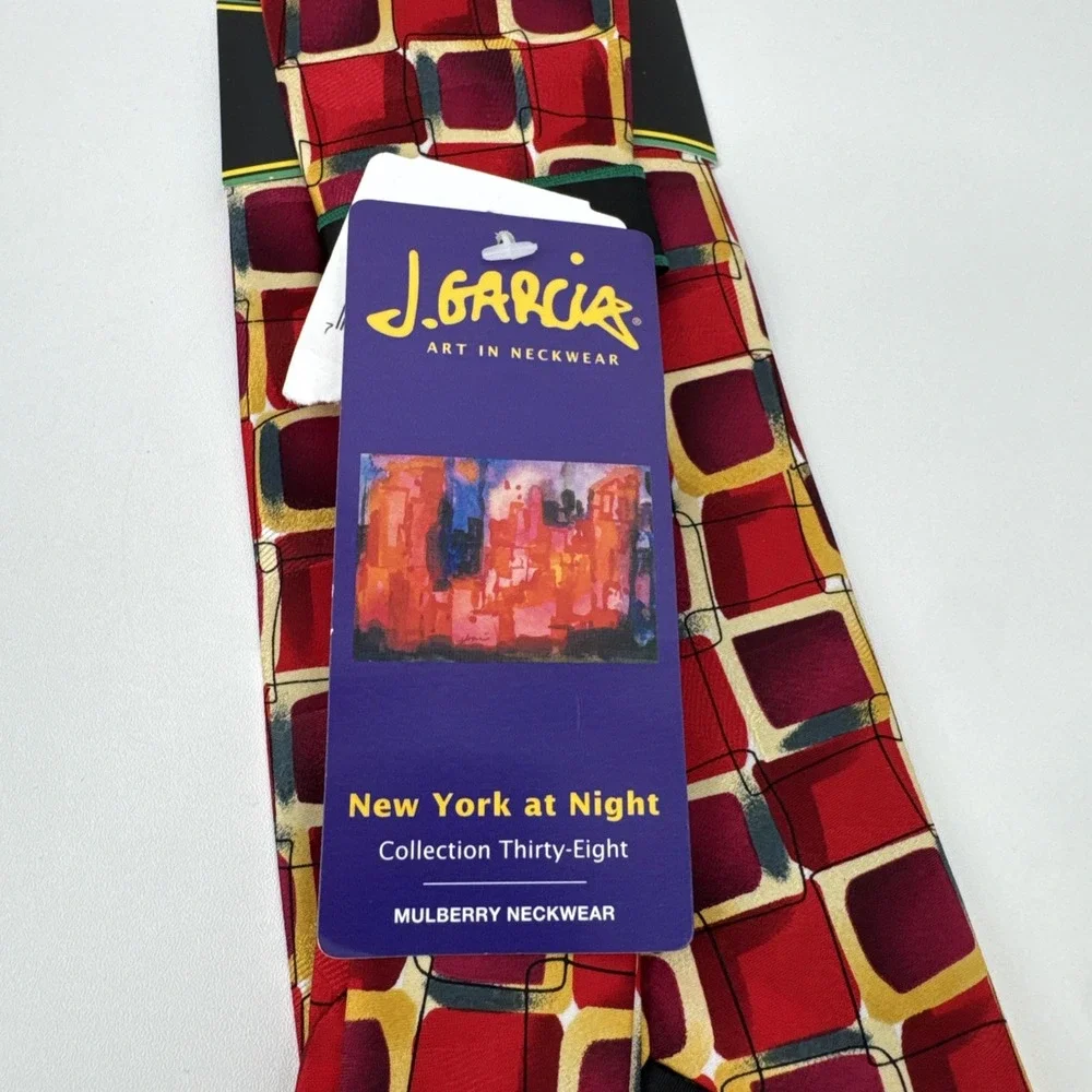 JERRY GARCIA VINTAGE ART IN NECKWEAR SILK New York At Night Y2K NWT